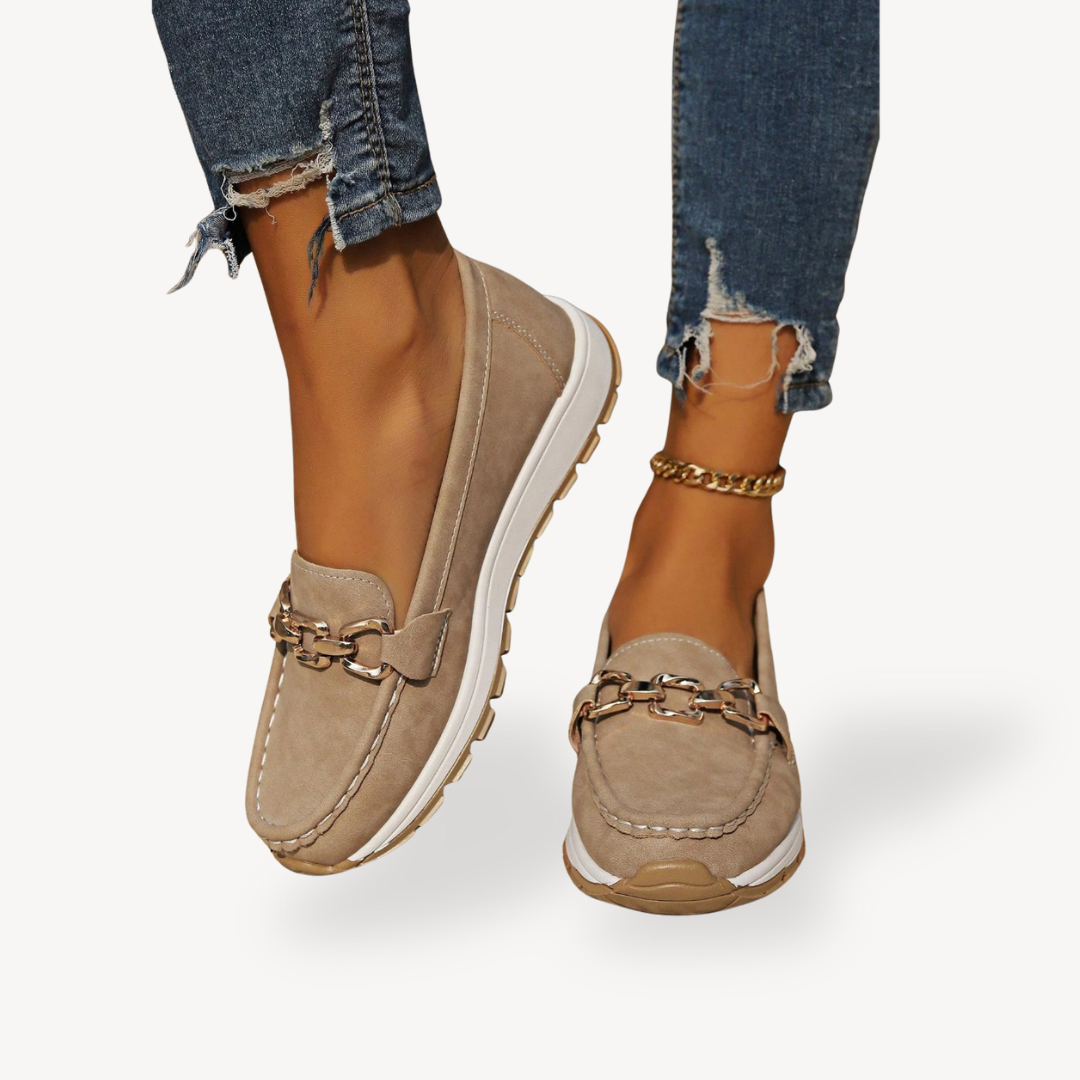 Women's Orthopedic Suede Platform Loafers