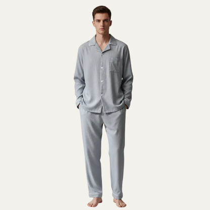 Men’s Classic Notched Collar Pajama Set