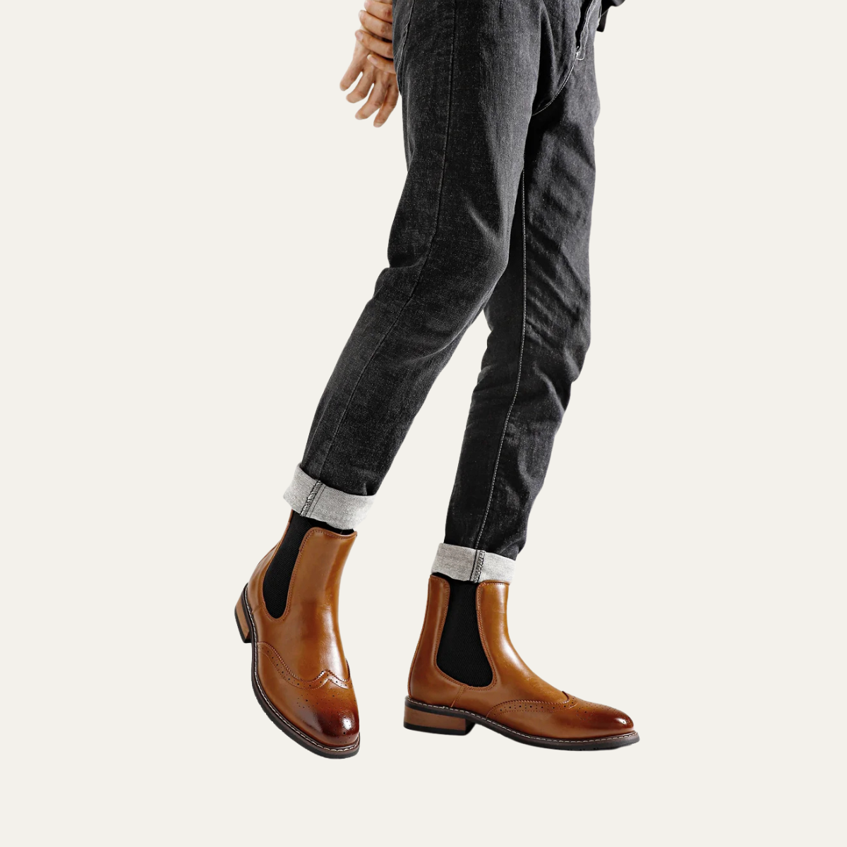 The Margate Men’s Classic Slip On Leather Chelsea Boots
