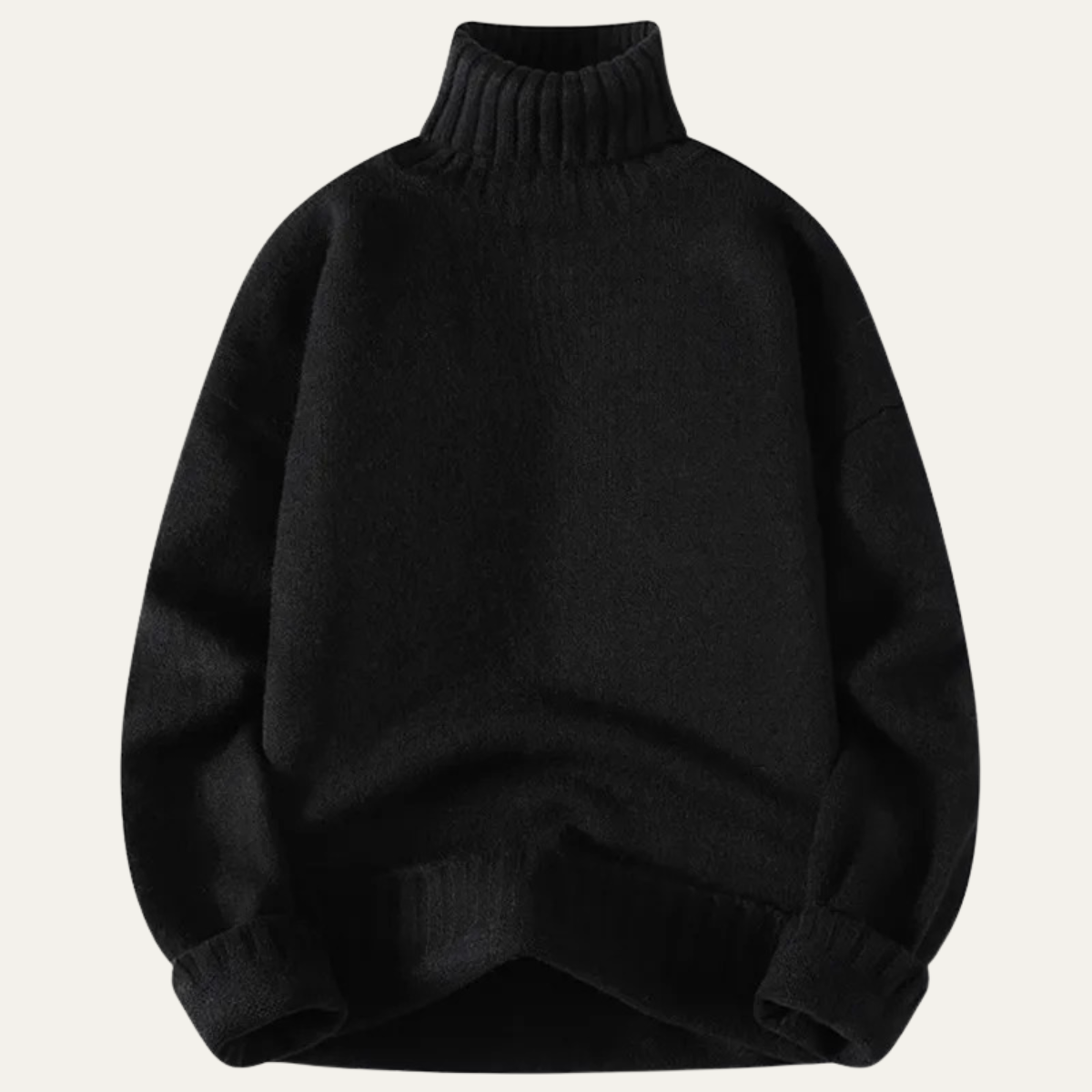 Men’s Chunky Rib Relaxed Turtleneck Sweater