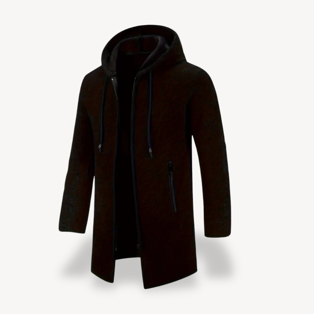 Fleece Hooded Cardigan Jacket Men