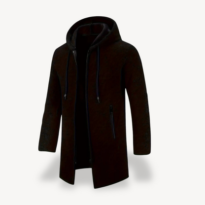 Fleece Hooded Cardigan Jacket Men