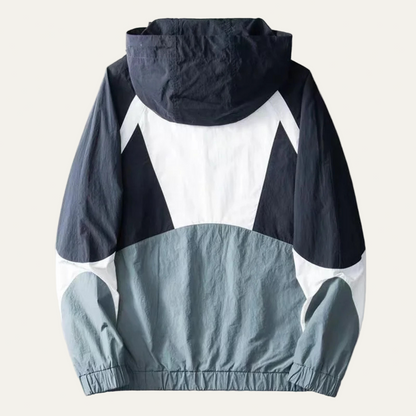 Men’s Lightweight Color Block Windbreaker Jacket