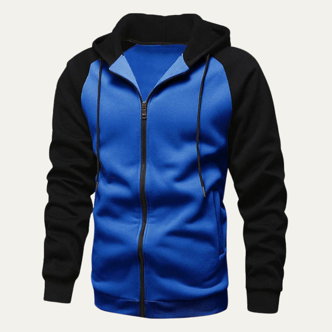 Men’s Raglan Sleeve Full Zip Hoodie