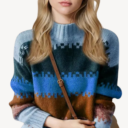 Colorful Knit Sweater for Women