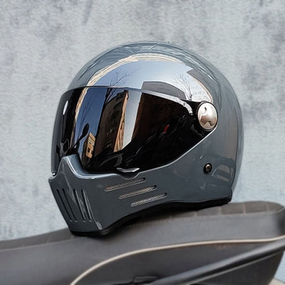 Black Full Face Motorcycle Helmet DOT ECE Certified