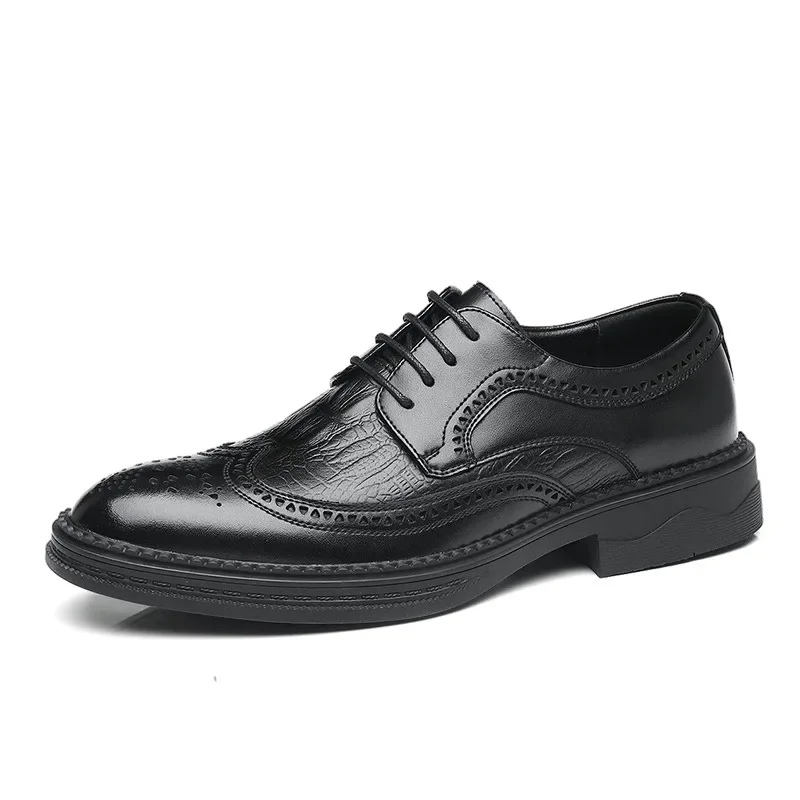 Classic Men's Vegan Leather Lace Up Shoes