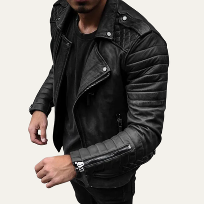 Men’s Classic Moto Leather Jacket