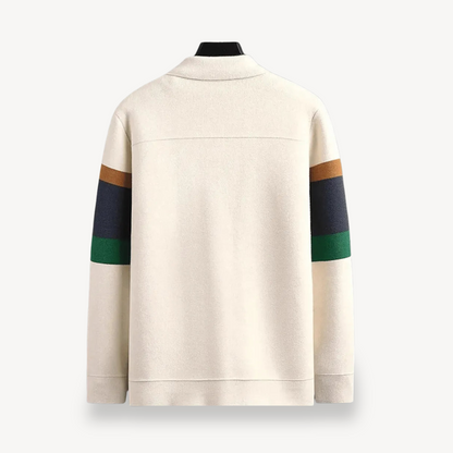 Striped Wool Cardigan for Men