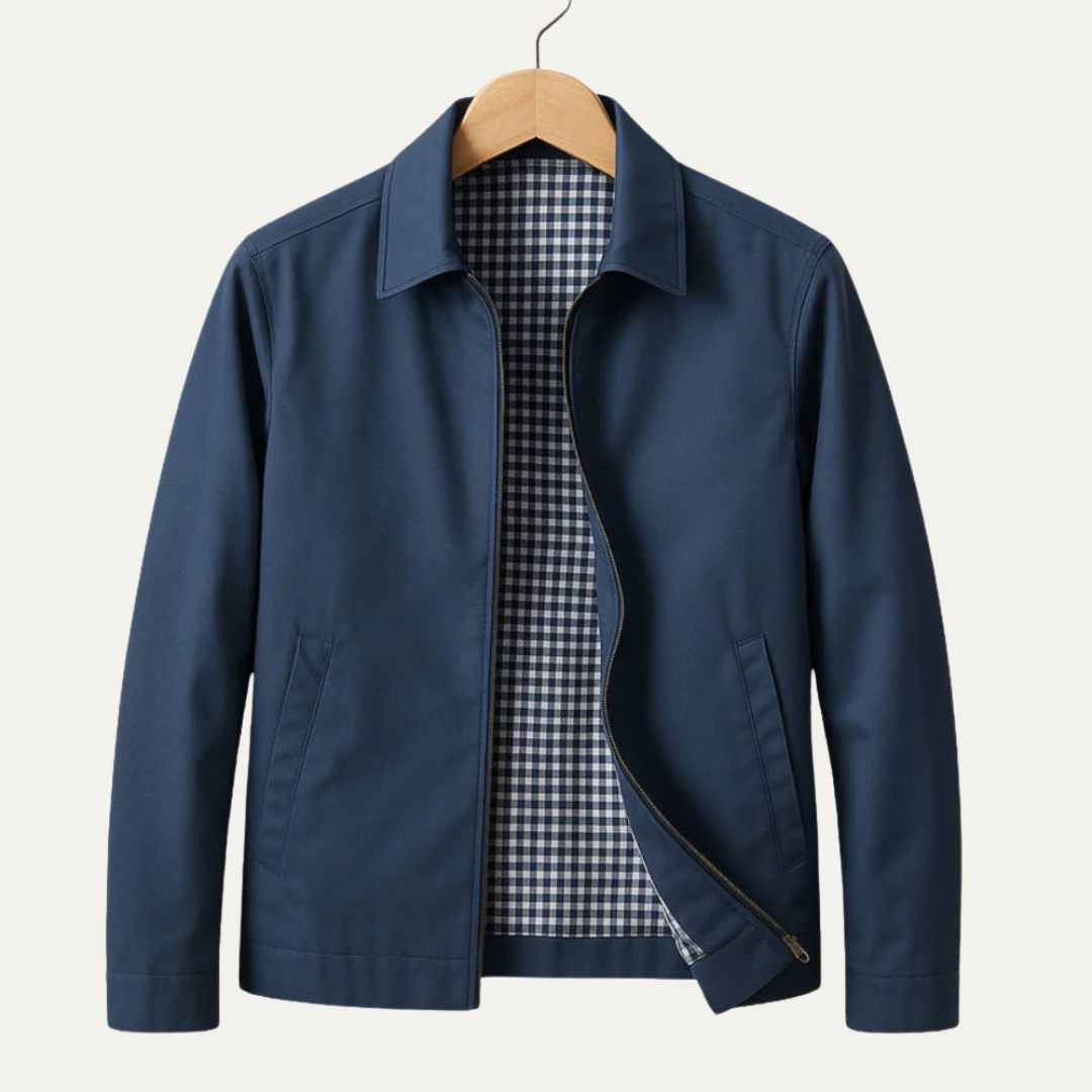 Men’s Classic Zip Up Harrington Jacket