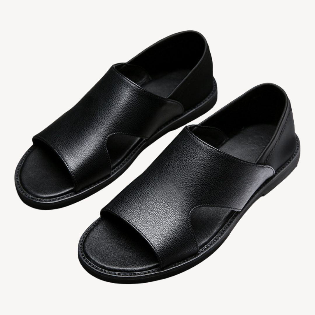 Men's Leather Orthopedic Slip-On Sandals