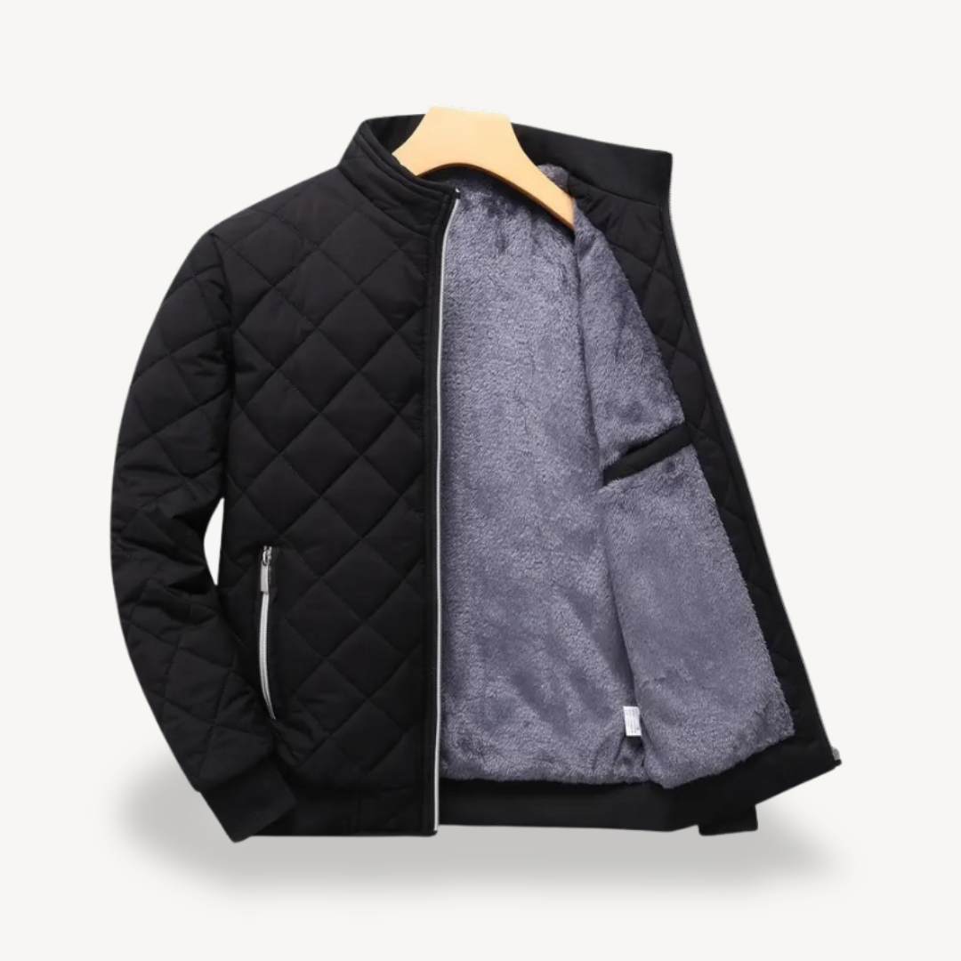 Men's Quilted Sherpa Lined Jacket