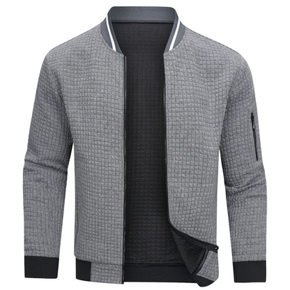 Men’s Quilted Full Zip Bomber Jacket