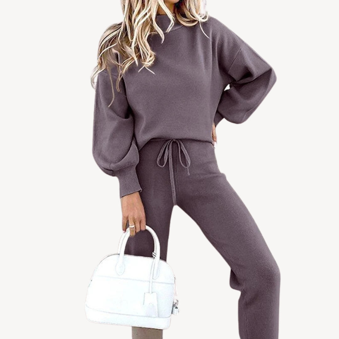 Women's Knit Sweater Loungewear Set