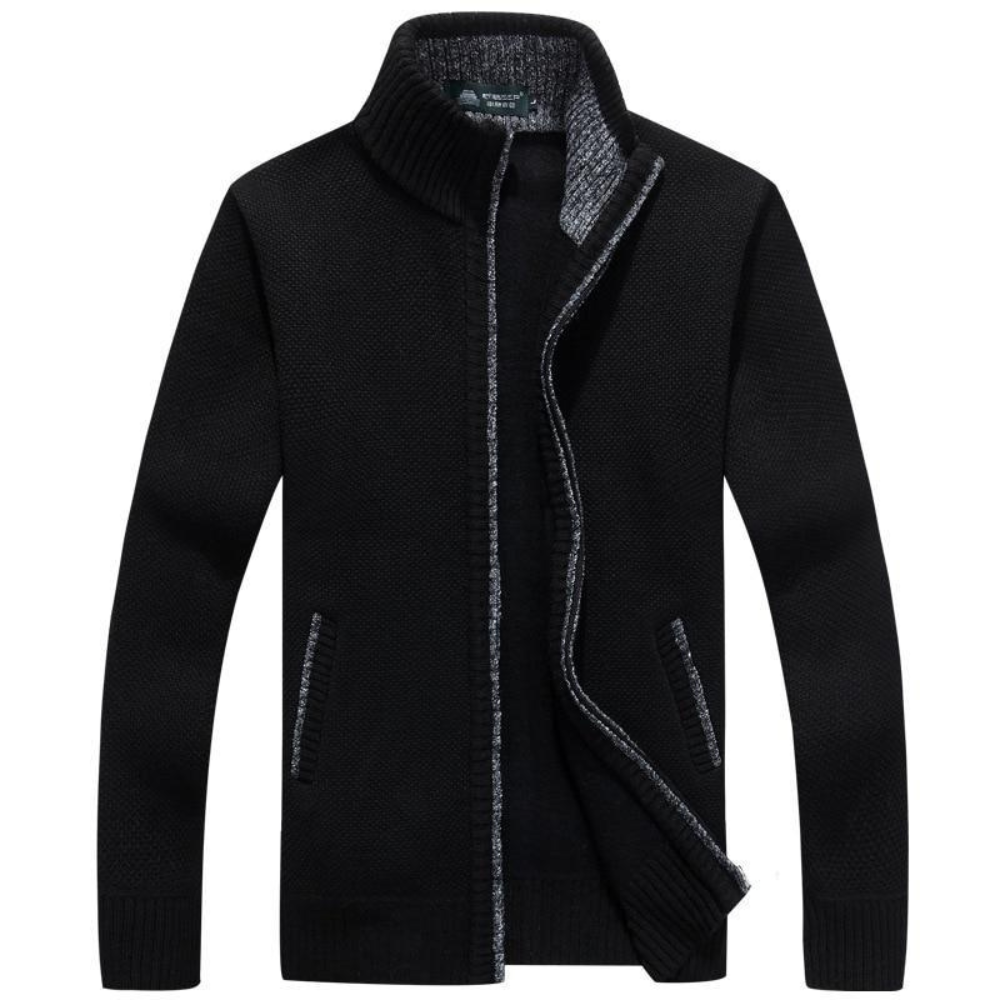 Men’s High Collar Zip Jacket