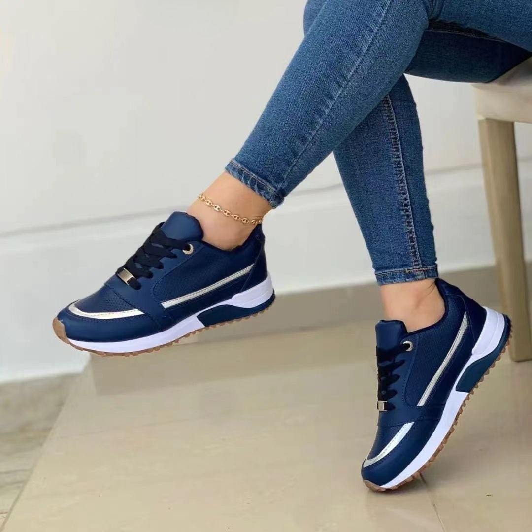 Isla Orthopedic Low-Top Sneakers | Lace-Up Cushioned Sneakers
