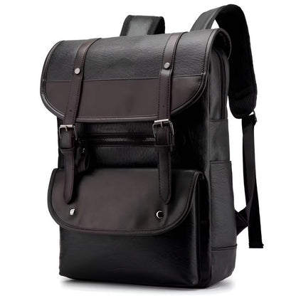 Joshua Structured Backpack | Flap Closure Buckle Detail Backpack