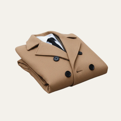 Men’s Mid-Length Double-Breasted Peacoat
