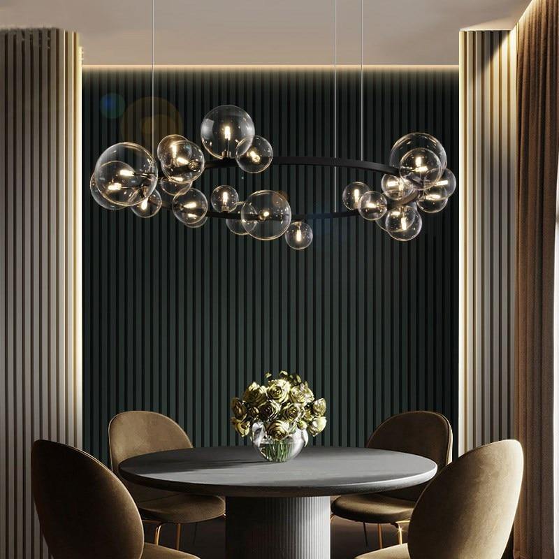 Elegant Black Crystal Chandelier Light Fixture - BritishElegance