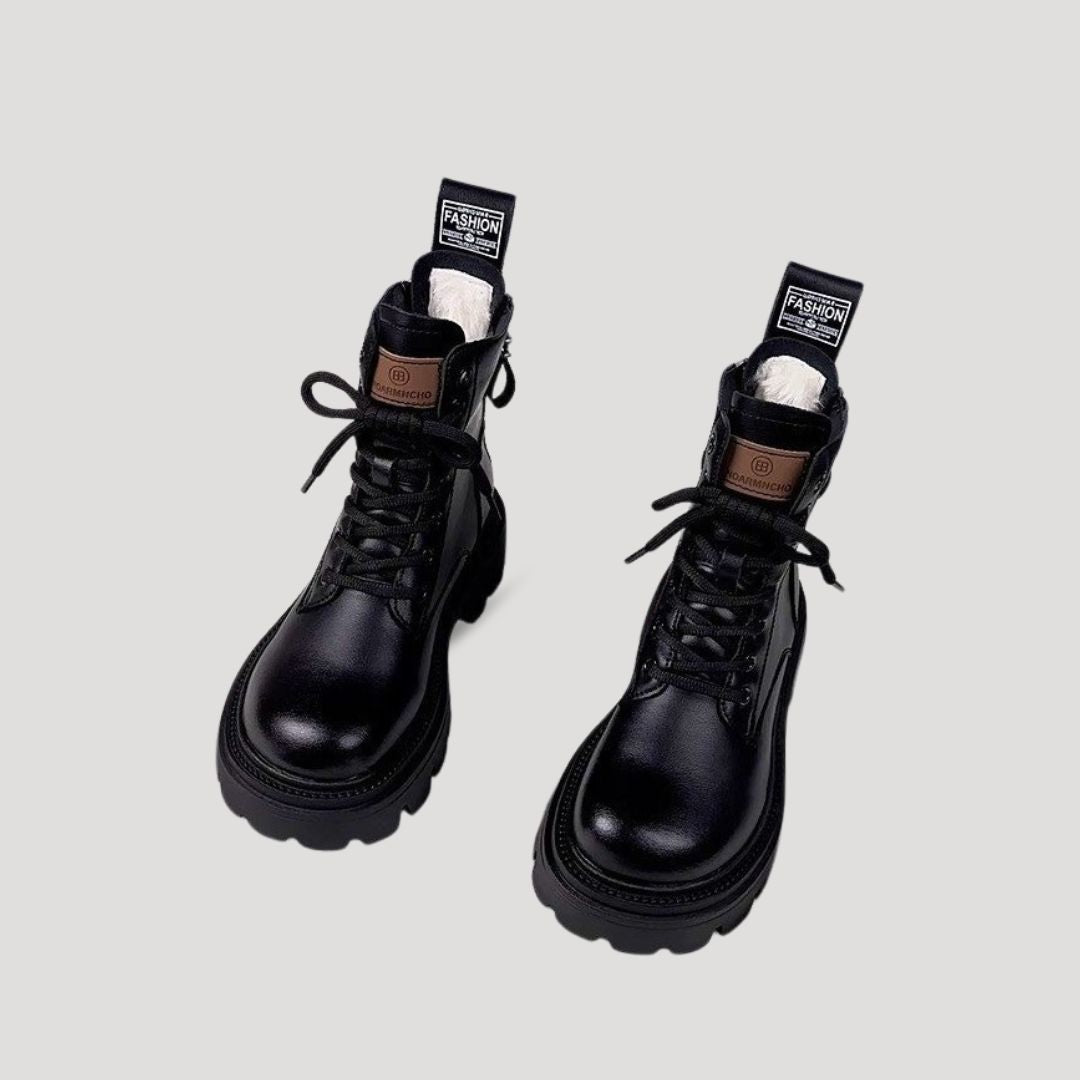 Warm Waterproof Ankle Boots for Women - BritishElegance
