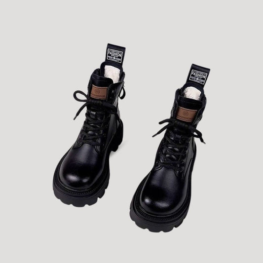 Warm Waterproof Ankle Boots for Women - BritishElegance