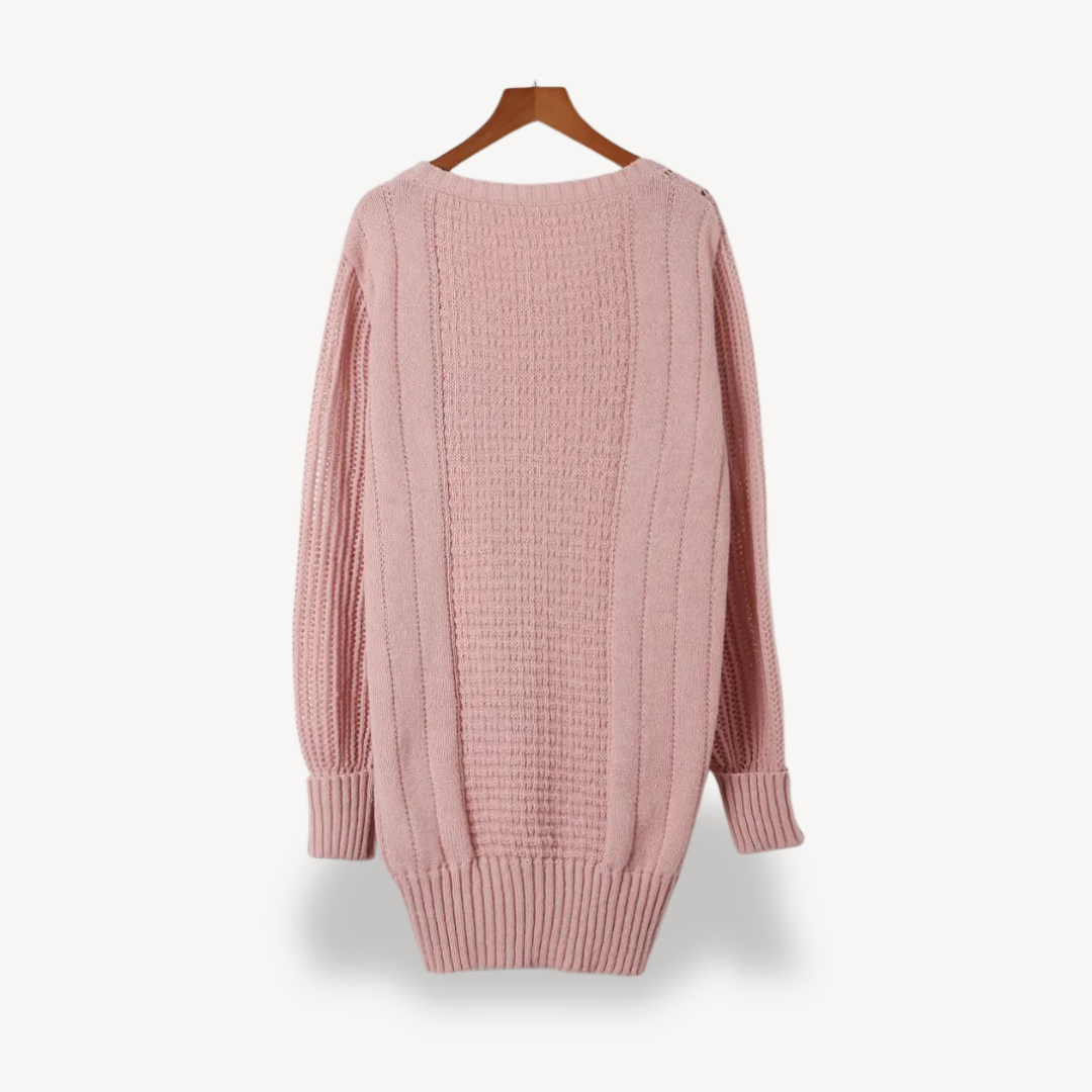 Cable Knit Sweater Dress for Women