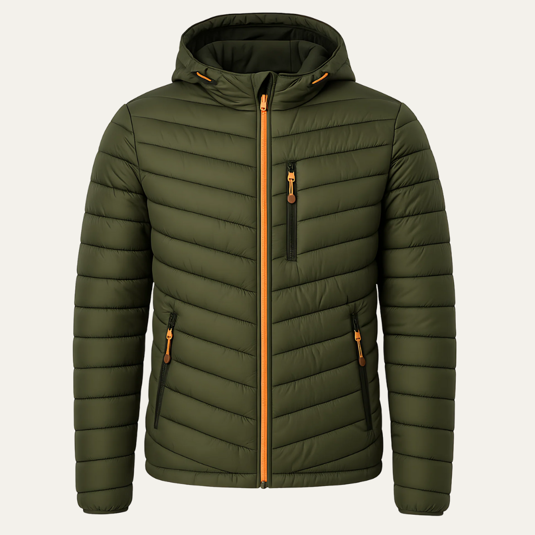 Men’s Lightweight Hooded Puffer Jacket