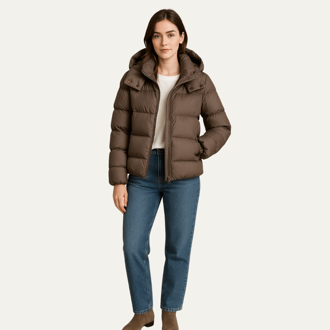 Women’s Insulated Hooded Cropped Puffer Jacket