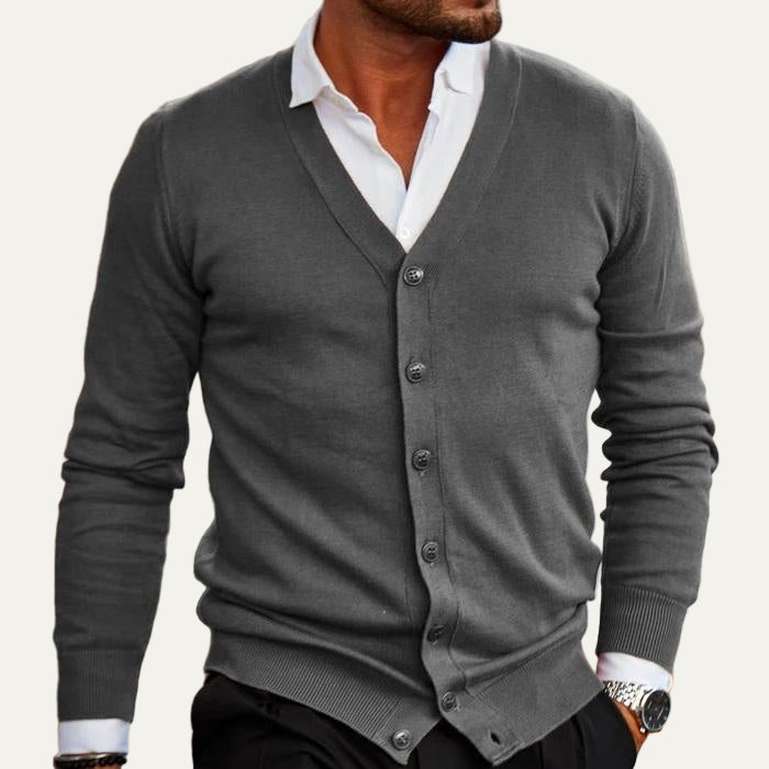 Men’s Classic Button Front Cardigan