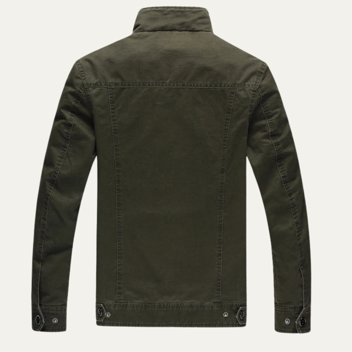 Men’s Faux Suede Bomber Jacket with Chest Patch Pockets