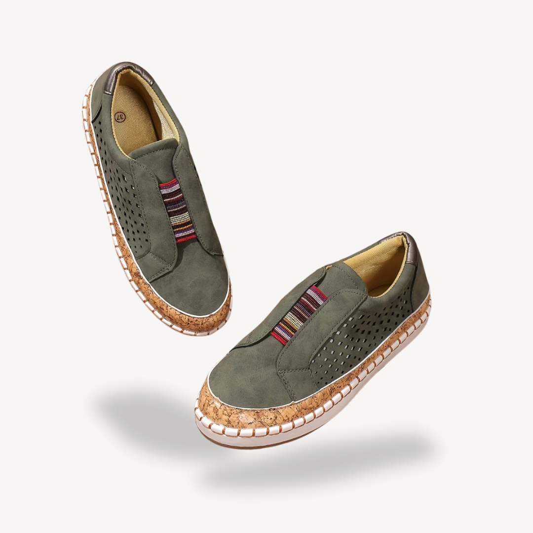 Orthopedic Textile Slip-On Sneakers Women
