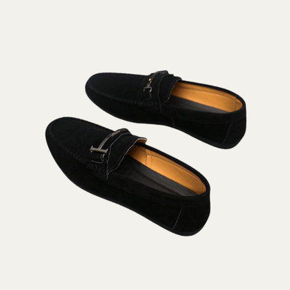 Men’s Classic Buckle Slip On Driving Loafers