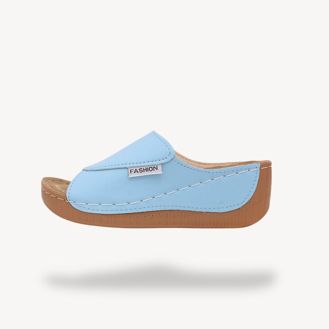 Leather Orthopedic Wedge Sandals Women