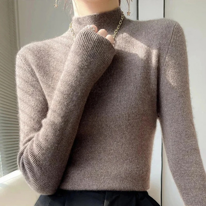 Warm Close Fit Winter Wool Sweater for Women