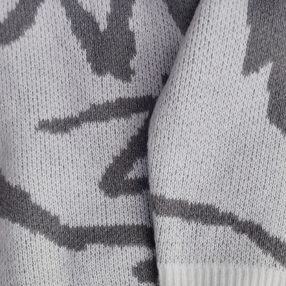 Men's Abstract Pattern Knit Sweater