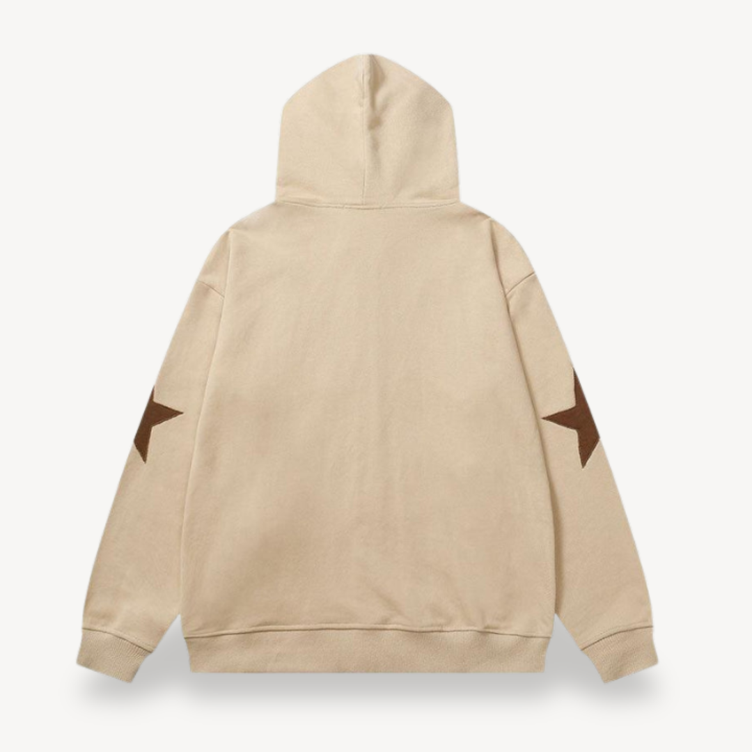 Men's Star Zip-Up Hoodie
