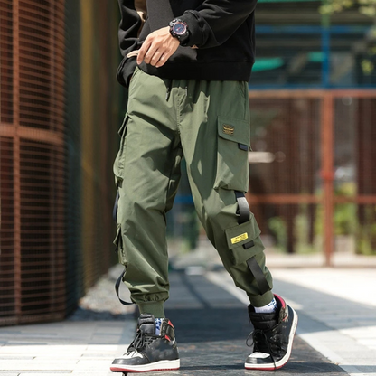 Relaxed Fit Cargo Pants with Multiple Pockets