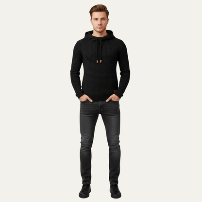 Men’s Classic Fine Knit Hooded Sweater