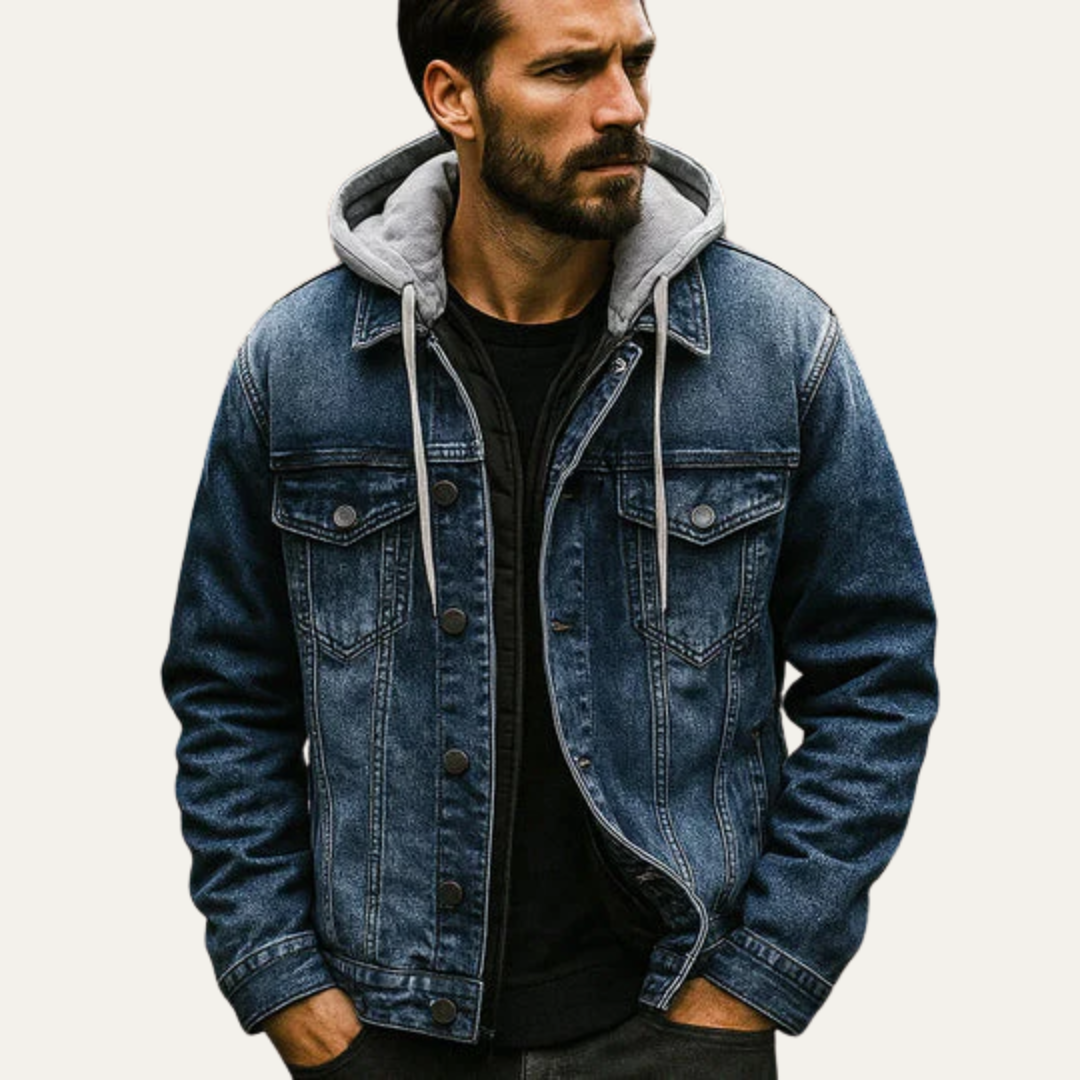 Men’s Distressed Denim Jacket