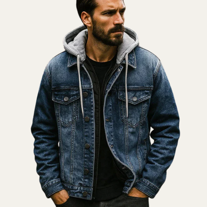 Men’s Distressed Denim Jacket