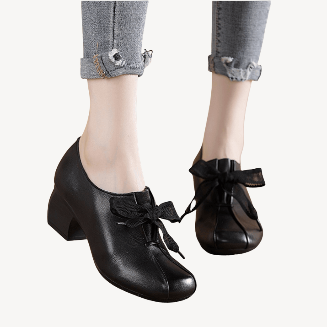Orthopedic Bow-Detail Heels for Women