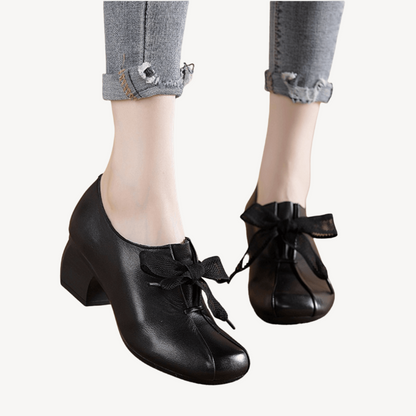 Orthopedic Bow-Detail Heels for Women