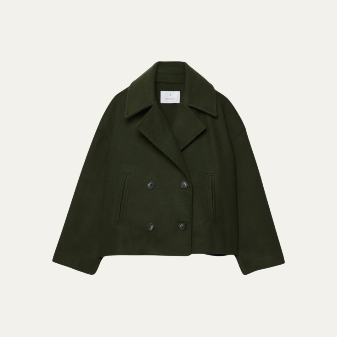 Women’s Timeless Chunky Cropped Peacoat