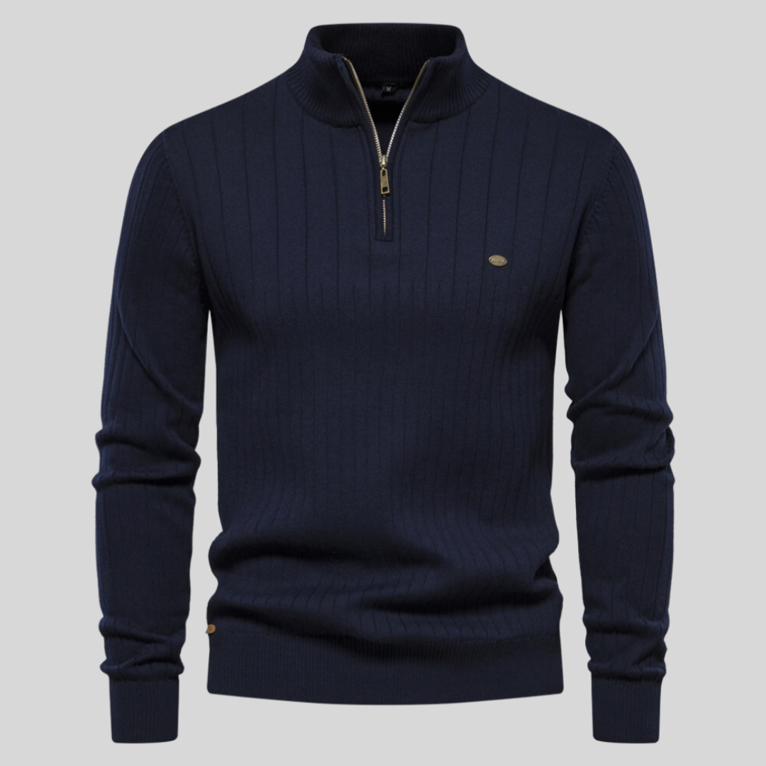 Classic Men's Quarter Zip Sweater