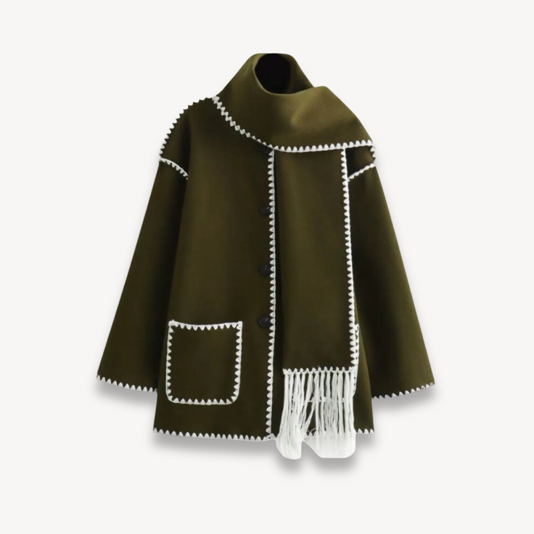 Winterjacket with Scarf for Women