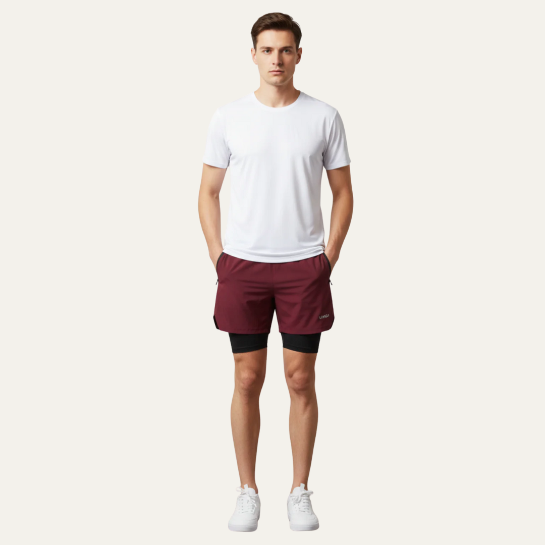Men’s Layered Performance Training Shorts