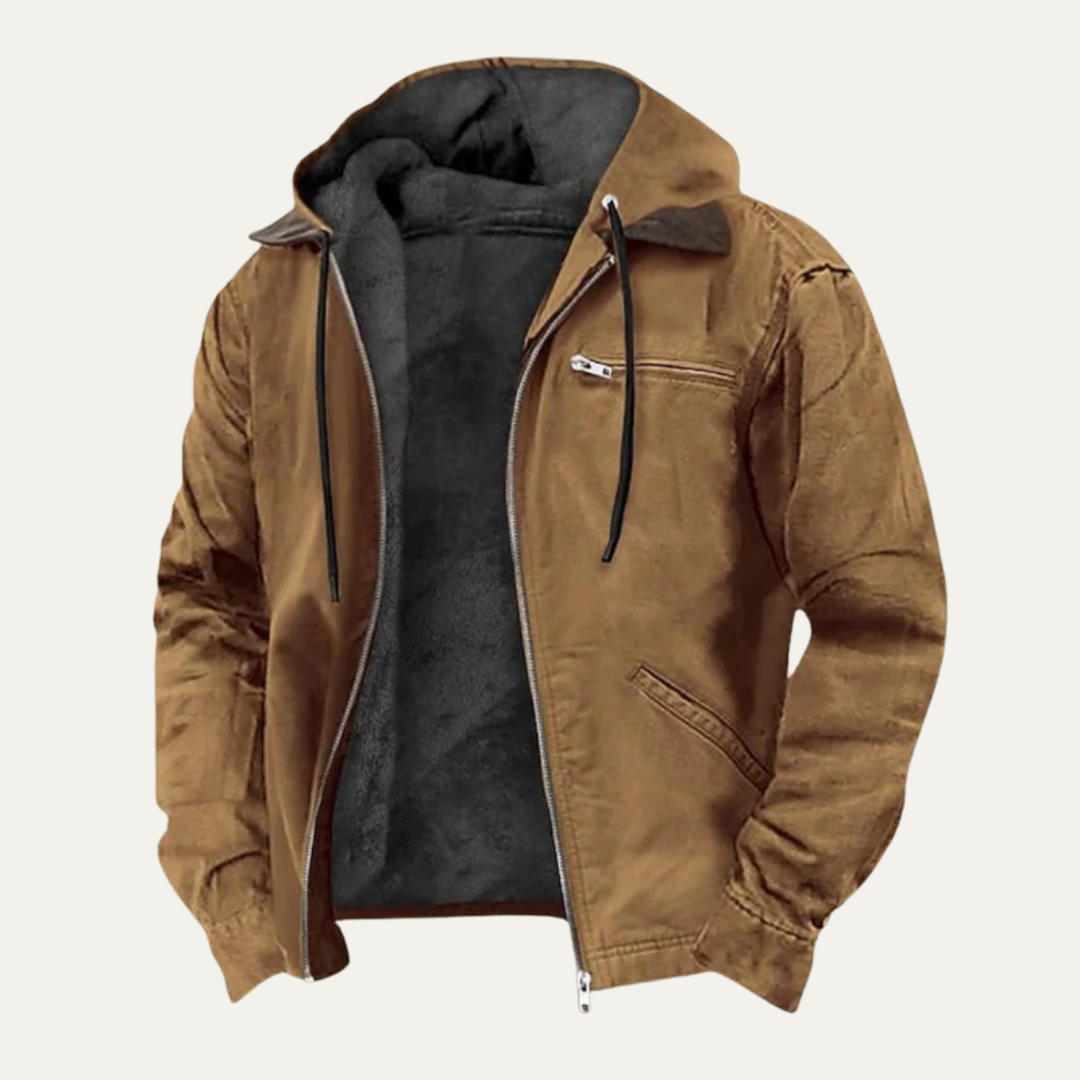 Men’s Lined Hooded Workwear Jacket