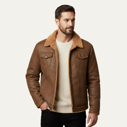 Men’s Shearling Lined Trucker Jacket