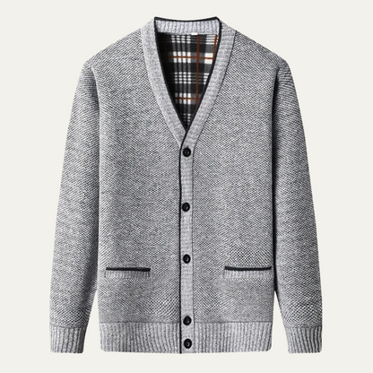 The Shanklin Men’s Casual Warm Button Front Cardigan