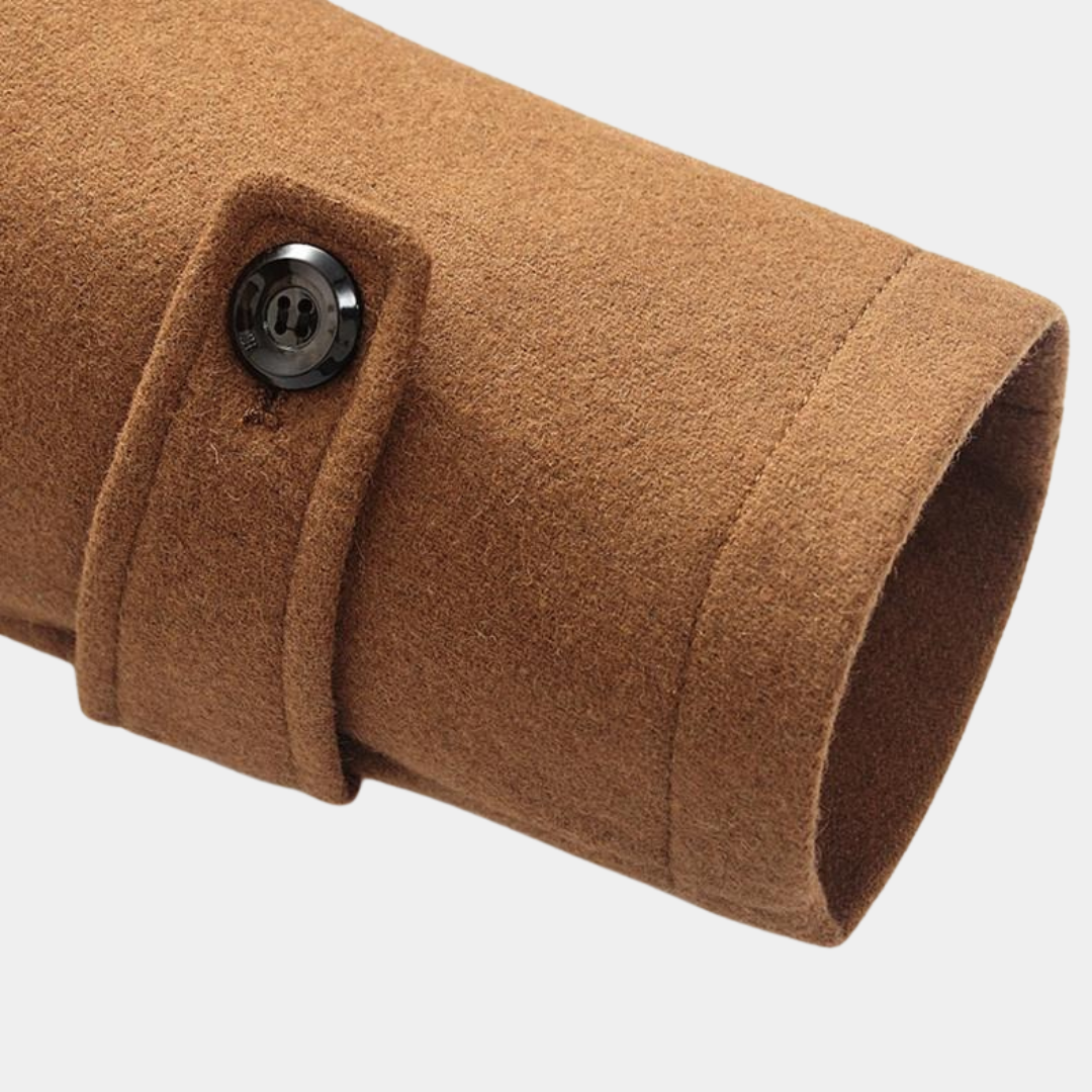 Wool Blend Business Coat